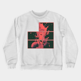 Orange Splash Crewneck Sweatshirt